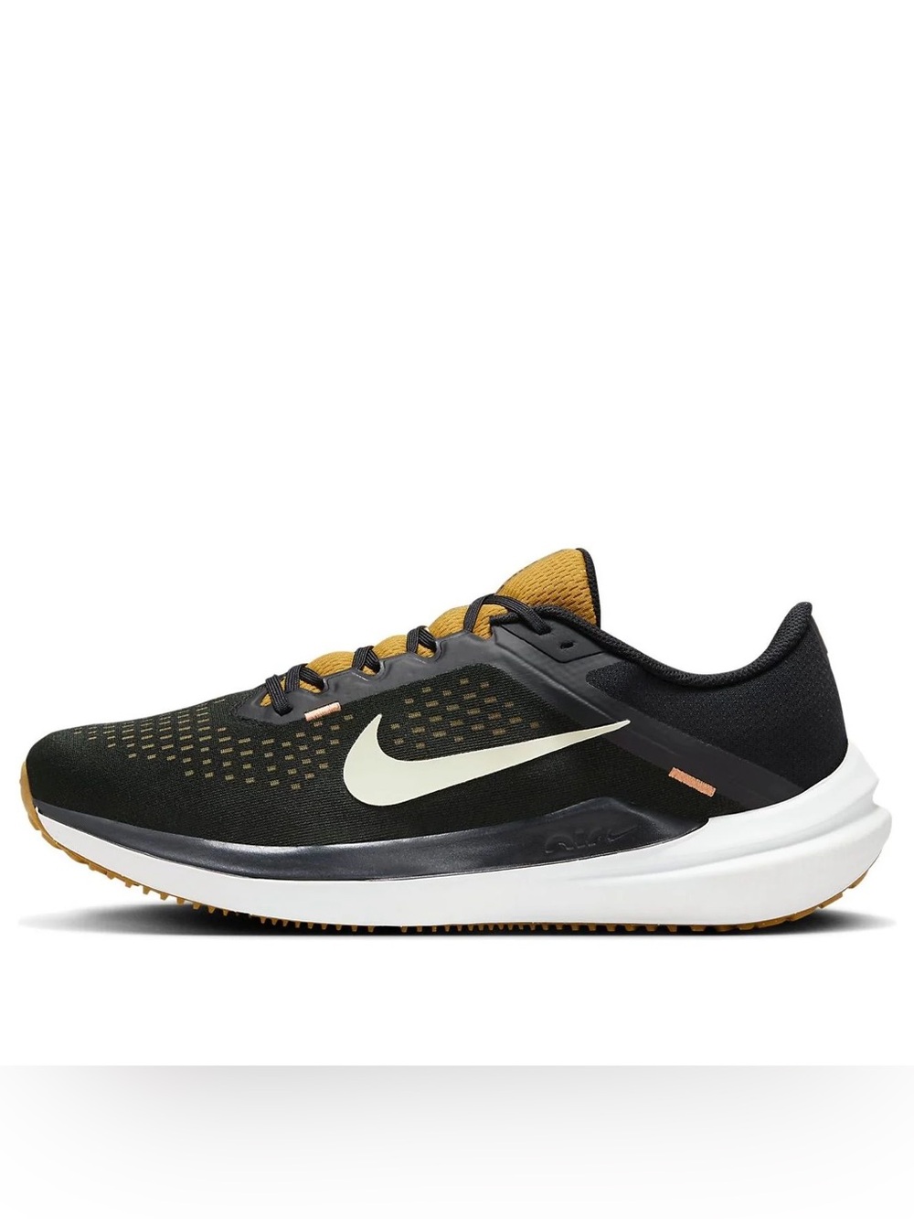 Nike Men Air Zoom Winflo 10 Shoes Athletic Black Olive Running Shoe DV4022-009